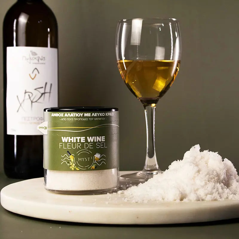 Saltblomma med Vitt Vin