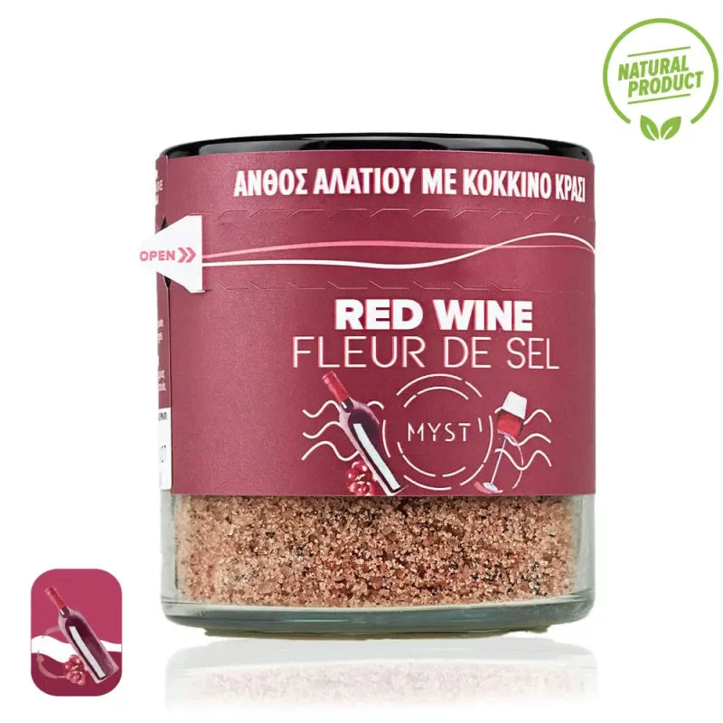 Salt flower with Red Wine