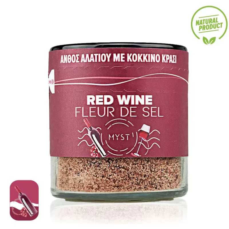Salt flower with Red Wine