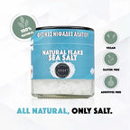 Naturliga pyramidformade havssaltflingor