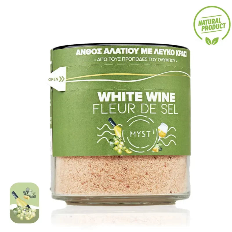 Saltblomma med Vitt Vin