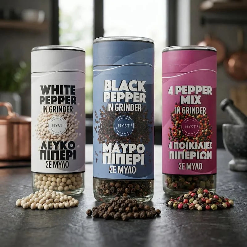 Vitpeppar i kvarn