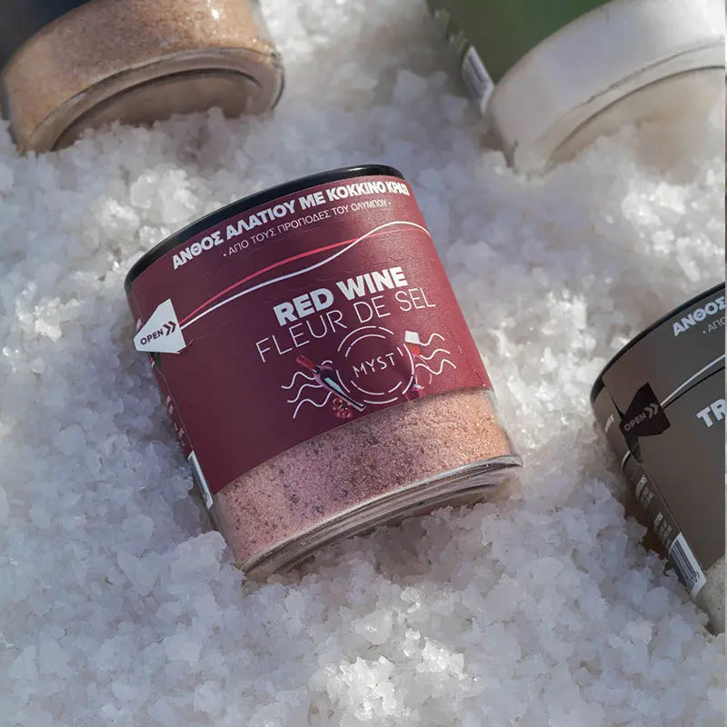 Salt flower with Red Wine
